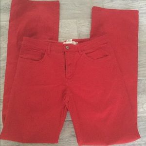 Women’s Red pants.